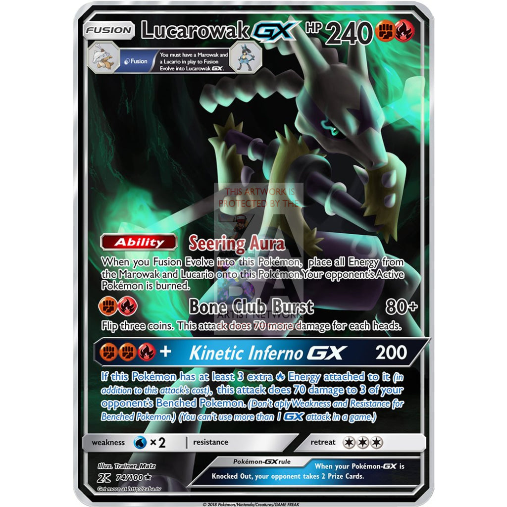 Lucarowak GX Custom Pokemon Card - ZabaTV