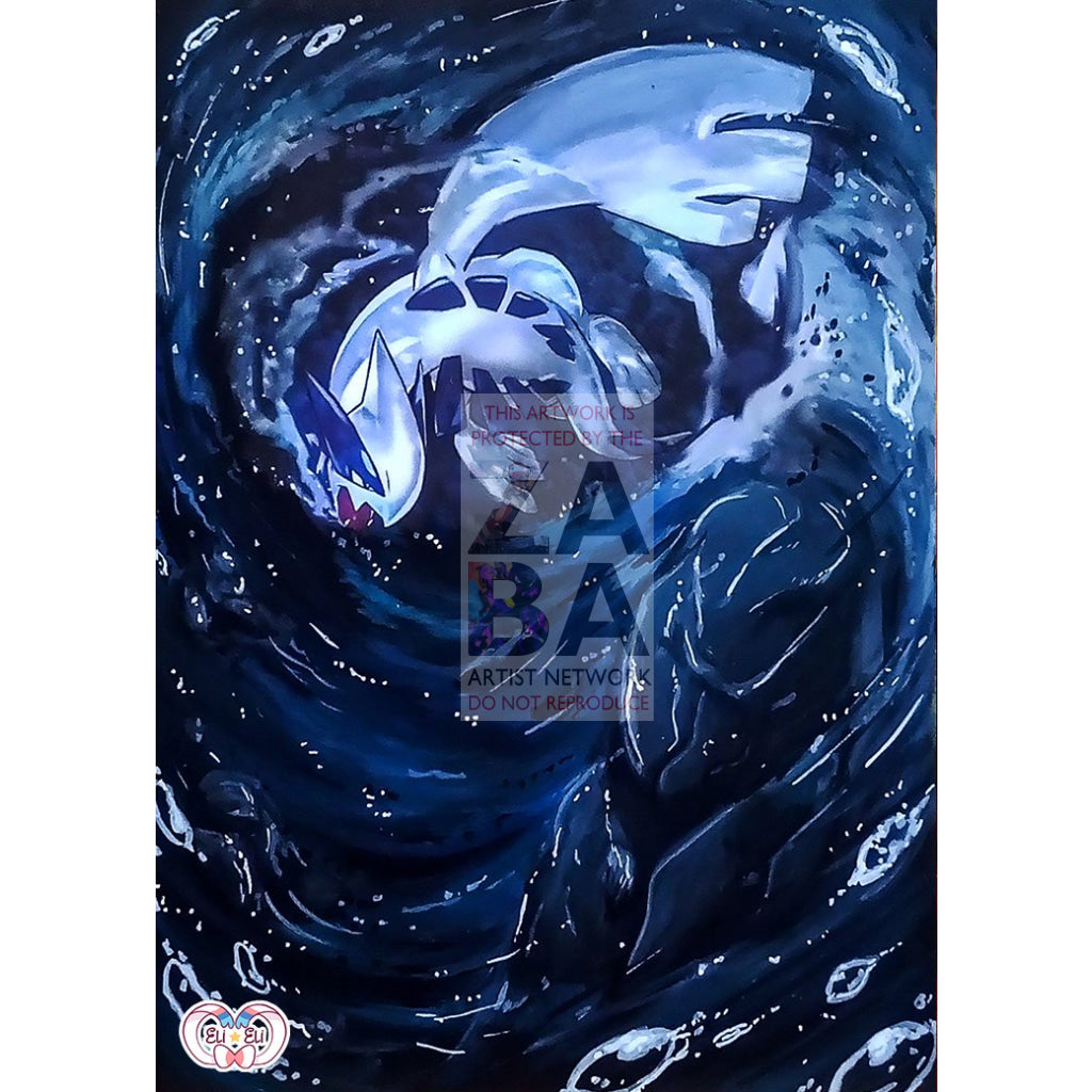 Lugia 78/124 Fates Collide Extended Art Custom Pokemon Card Silver Foil