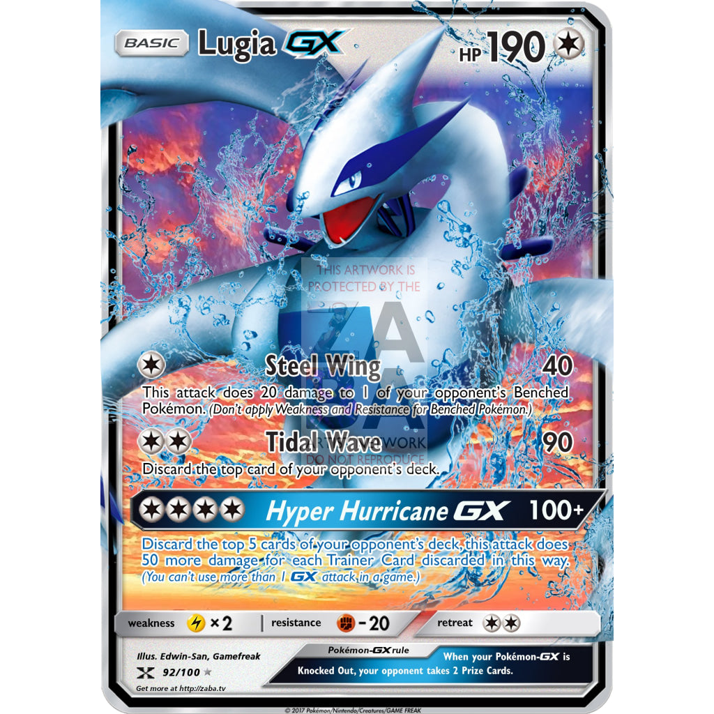 Lugia Gx Custom Pokemon Card
