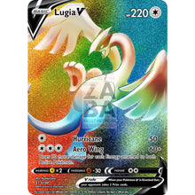Lugia V Custom Pokemon Card Rainbow Rare / Silver Foil