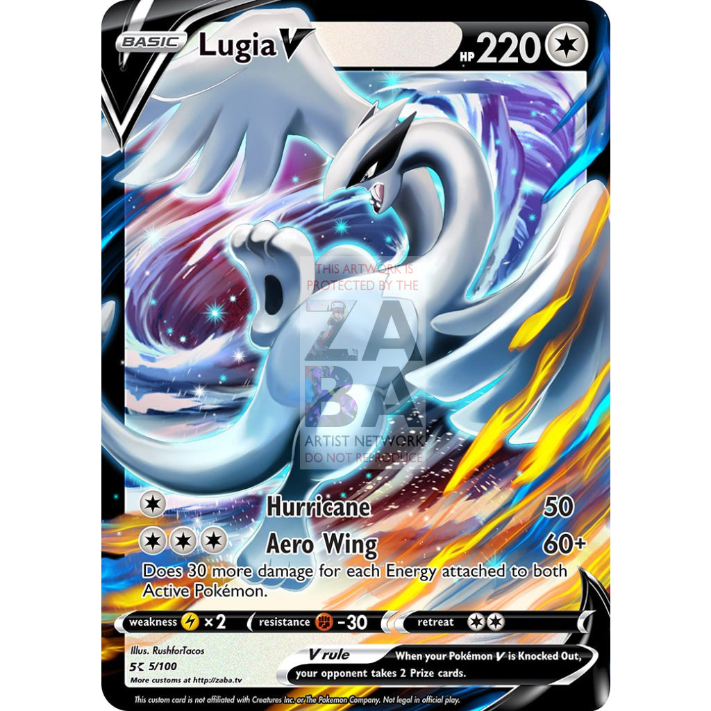 Lugia V Custom Pokemon Card Regular / Silver Foil