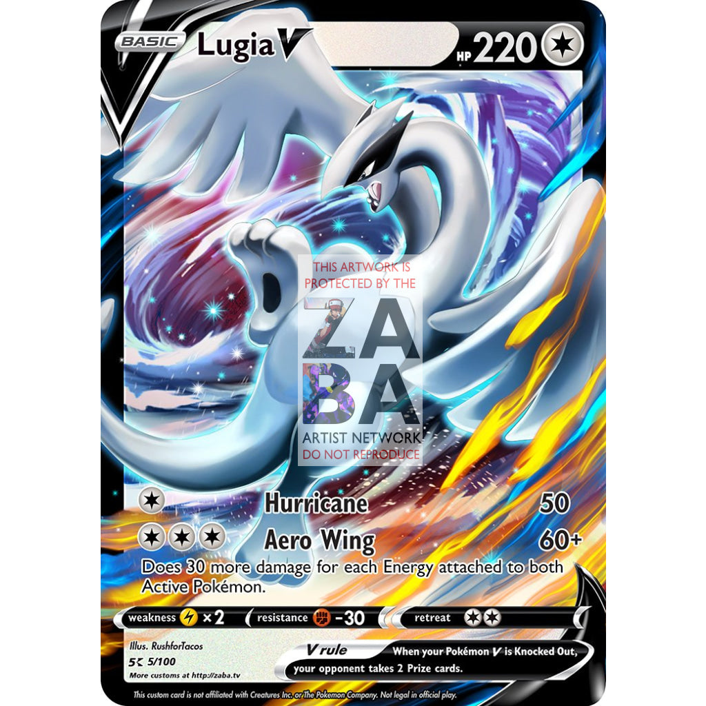 Lugia V Custom Pokemon Card - ZabaTV