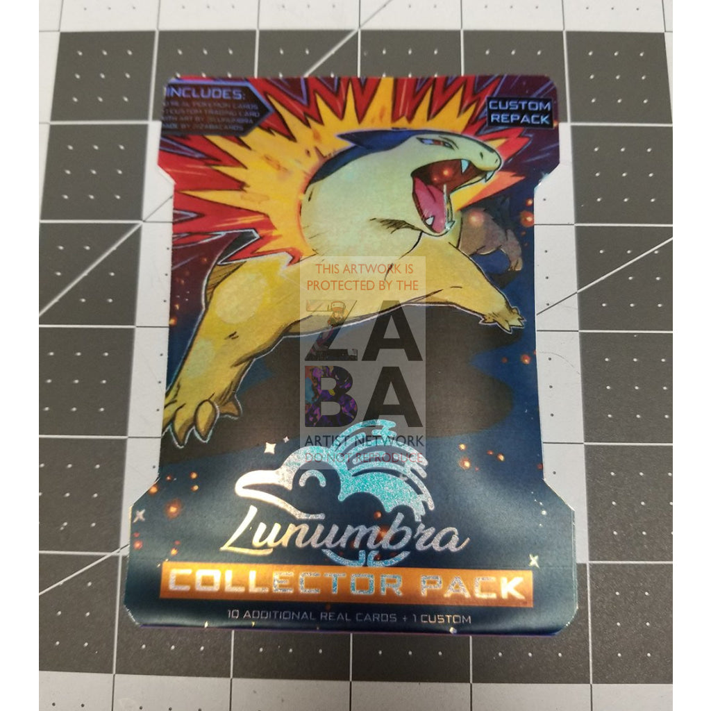 Lunumbra Collector Pack - Pokemon Cards + Extended Art Reprint Custom Packs