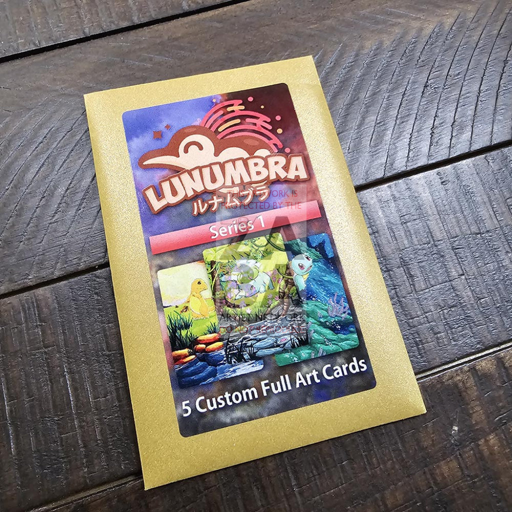 Lunumbra Series 1 Pack - 5 Custom Full Art Cards Pokemon Packs