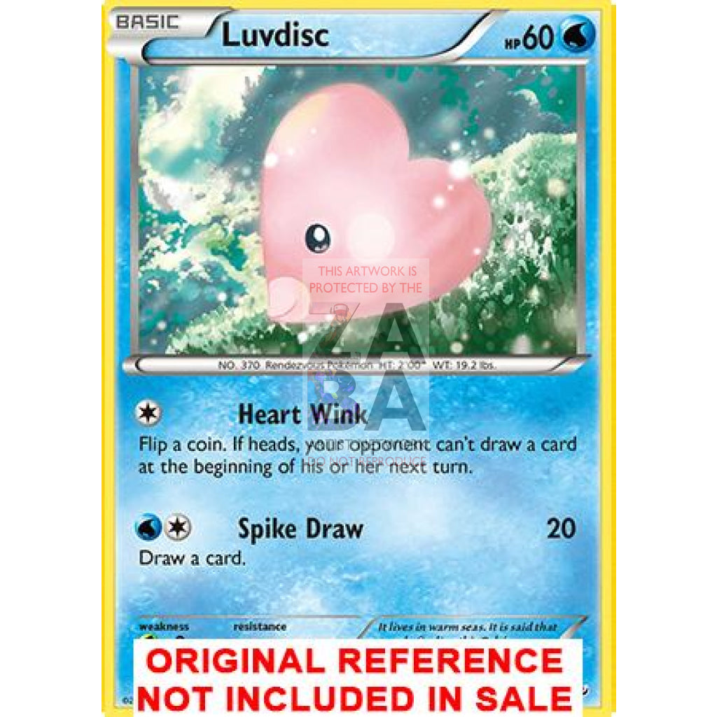 Luvdisc 27/106 XY Flashfire Extended Art Custom Pokemon Card - ZabaTV