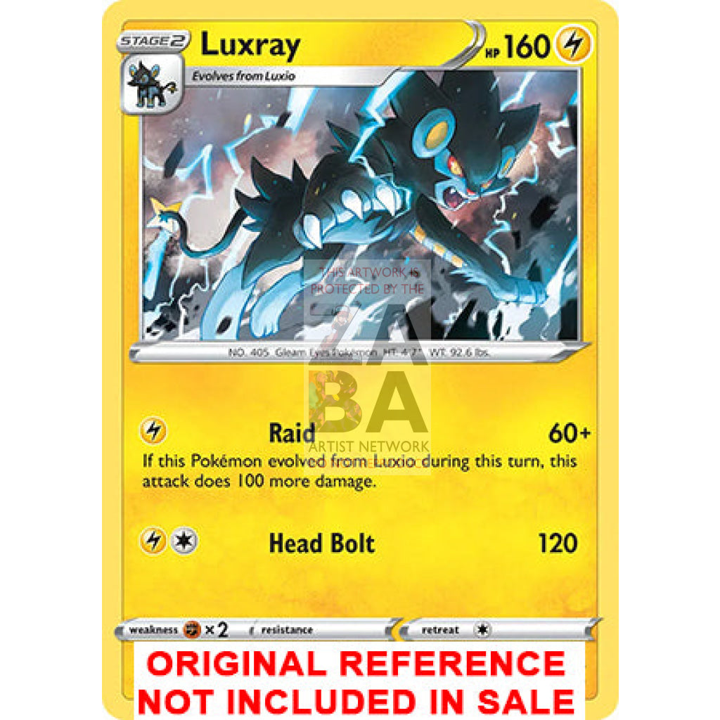 Luxray 033/072 Shining Fates Extended Art Custom Pokemon Card - ZabaTV