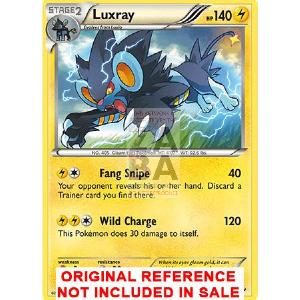 Luxray 34/106 Flashfire Extended Art Custom Pokemon Card - ZabaTV