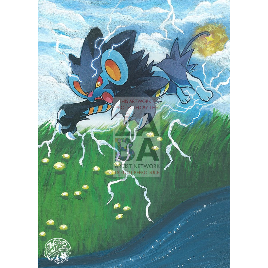 Luxray 34/106 Flashfire Extended Art Custom Pokemon Card - ZabaTV