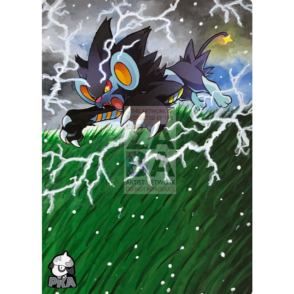Luxray 34/106 Xy Flashfire Extended Art Custom Pokemon Card Silver Holographic