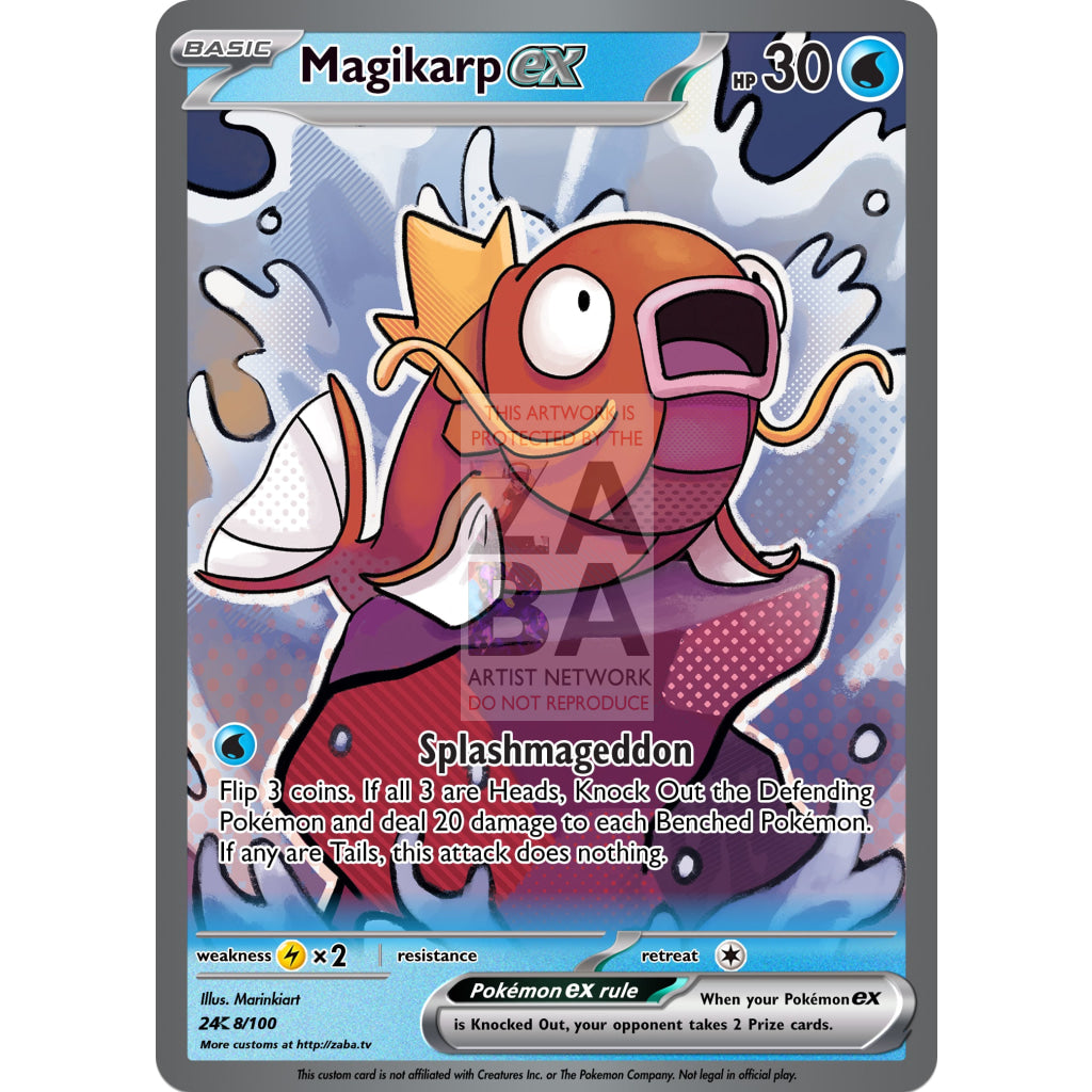 Magikarp ex Custom Pokemon Card - ZabaTV