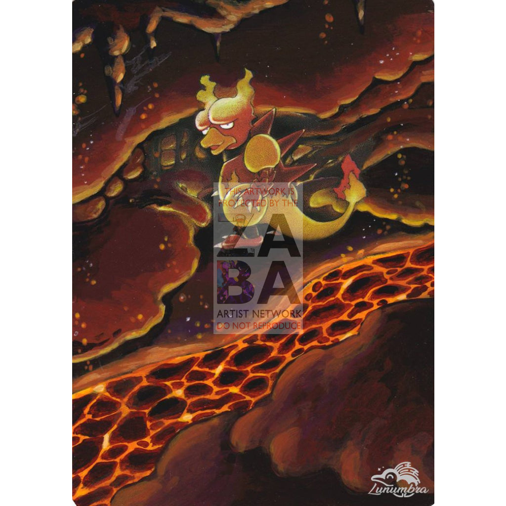 Magmar 36/102 Base Set Extended Art Custom Pokemon Card - ZabaTV