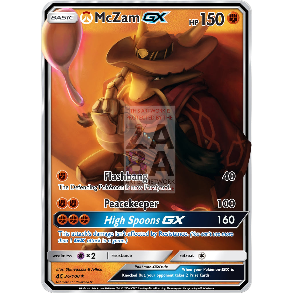 Mczam (Mccree + Alakazam) Custom Overwatch Pokemon Card