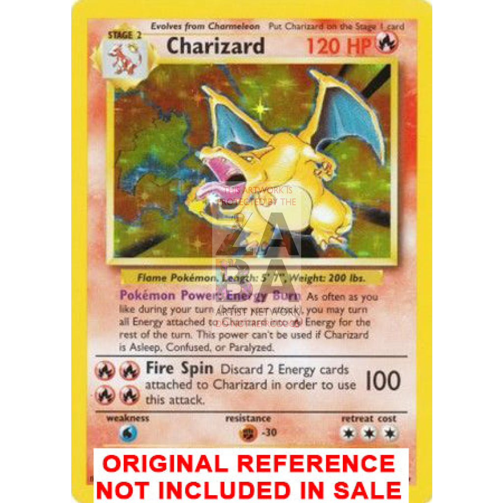 Mega Charizard Y Ex Base Set Extended Art Custom Pokemon Card