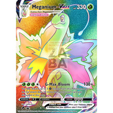 Meganium Vmax (Dynamax) Custom Pokemon Card Rainbow Rare / Silver Foil