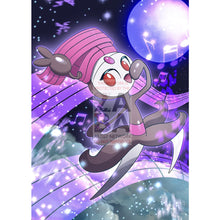 Meloetta V Custom Pokemon Card Silver Foil / Textless Psychic (Purple)