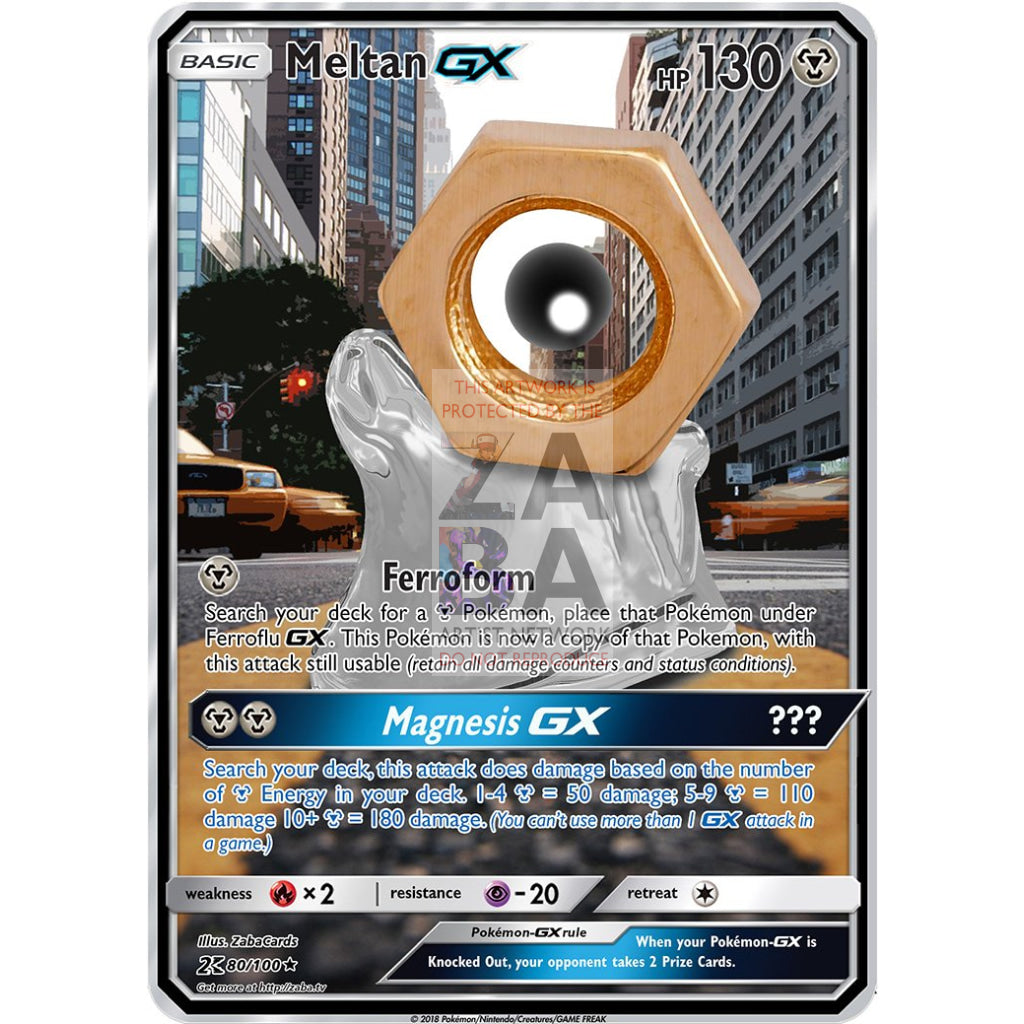 Meltan GX Custom Pokemon Card - ZabaTV