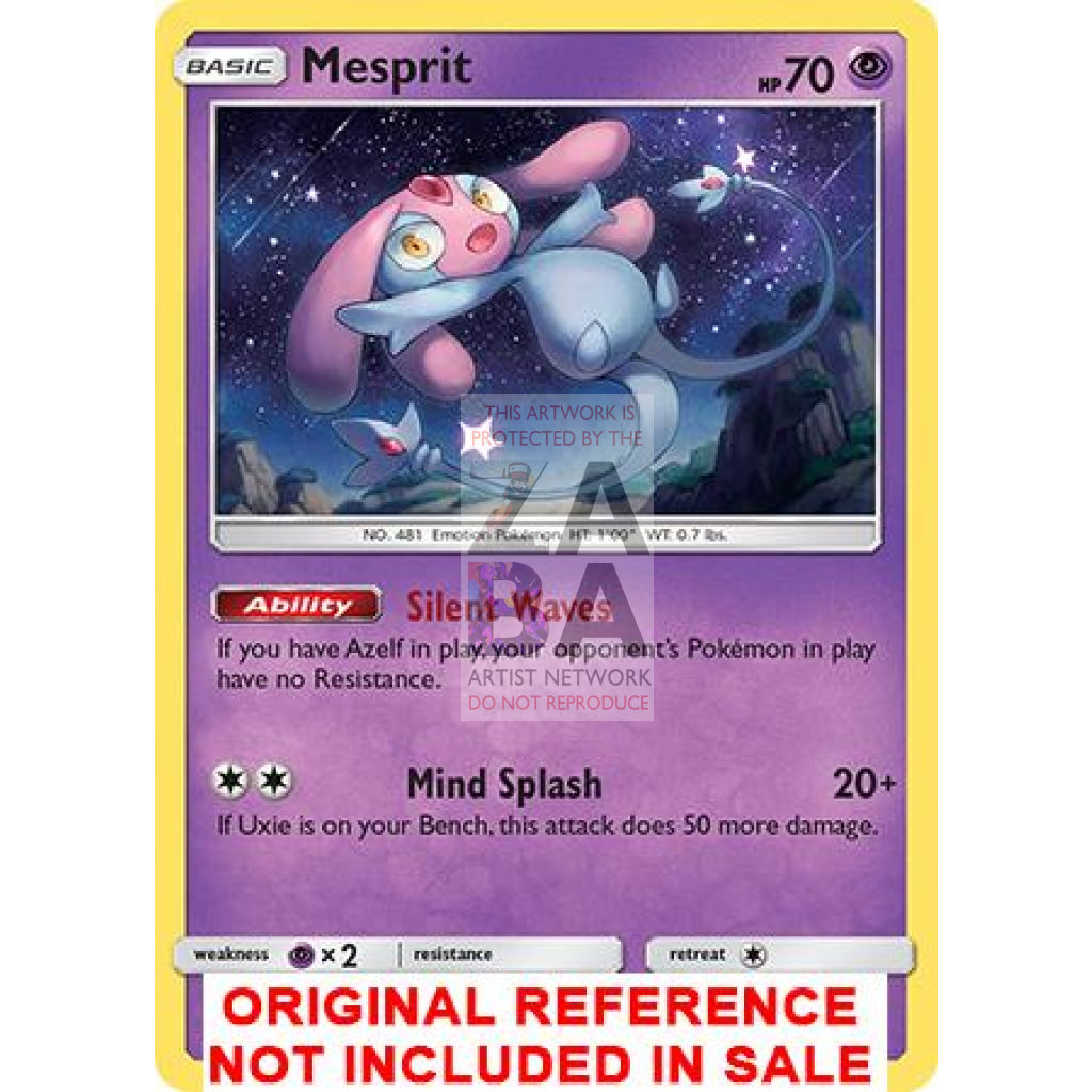 Mesprit 42/131 Forbidden Light Extended Art Custom Pokemon Card