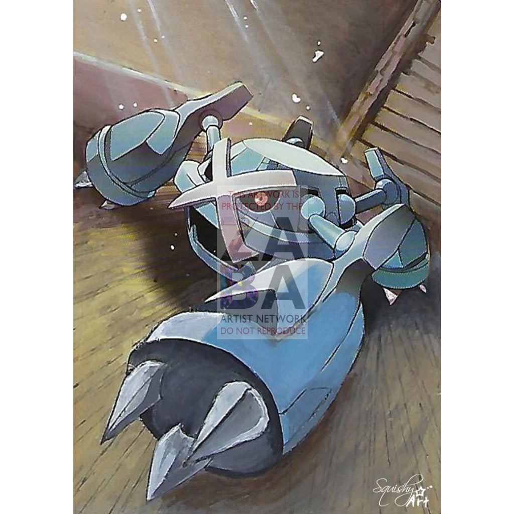 Metagross 50/98 Ancient Origins Extended Art Custom Pokemon Card Textless Silver Holographic