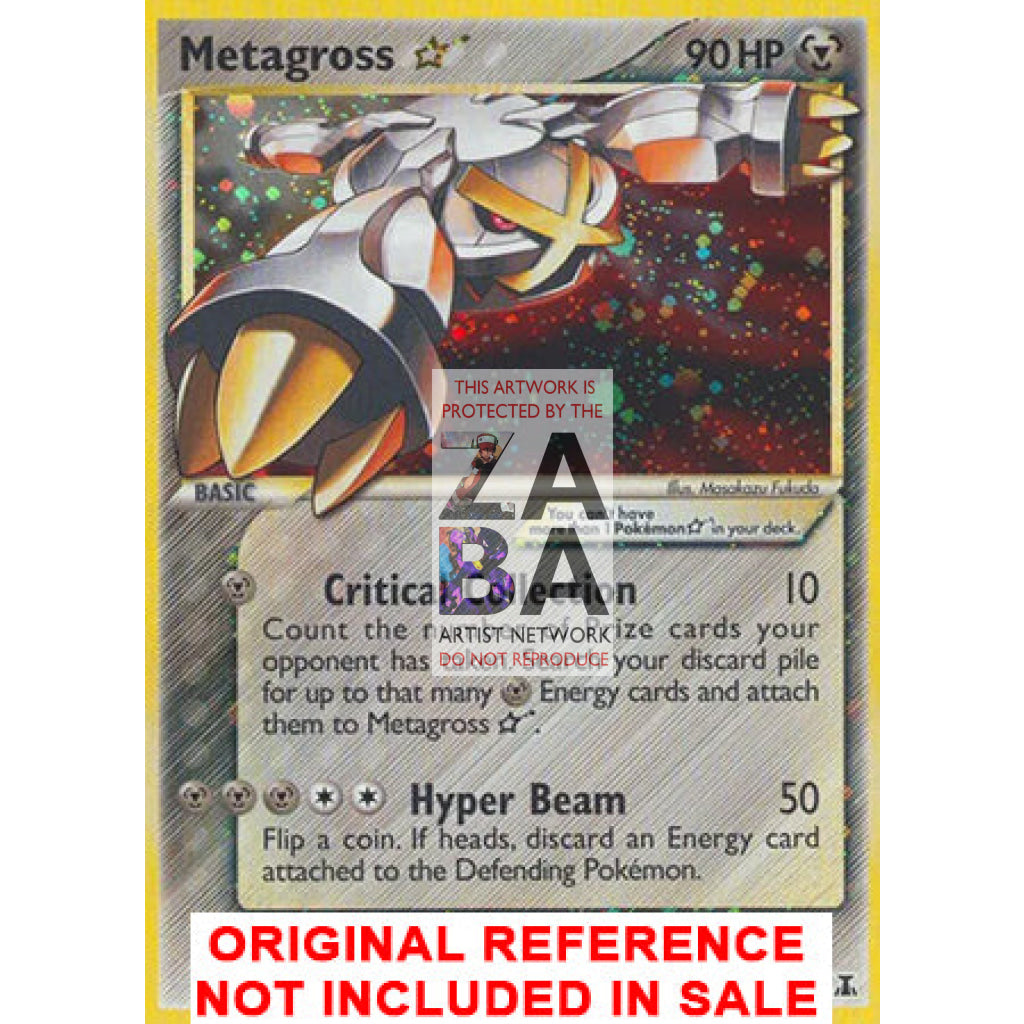 Metagross Star 113/113 Delta Species Extended Art Custom Pokemon Card - ZabaTV