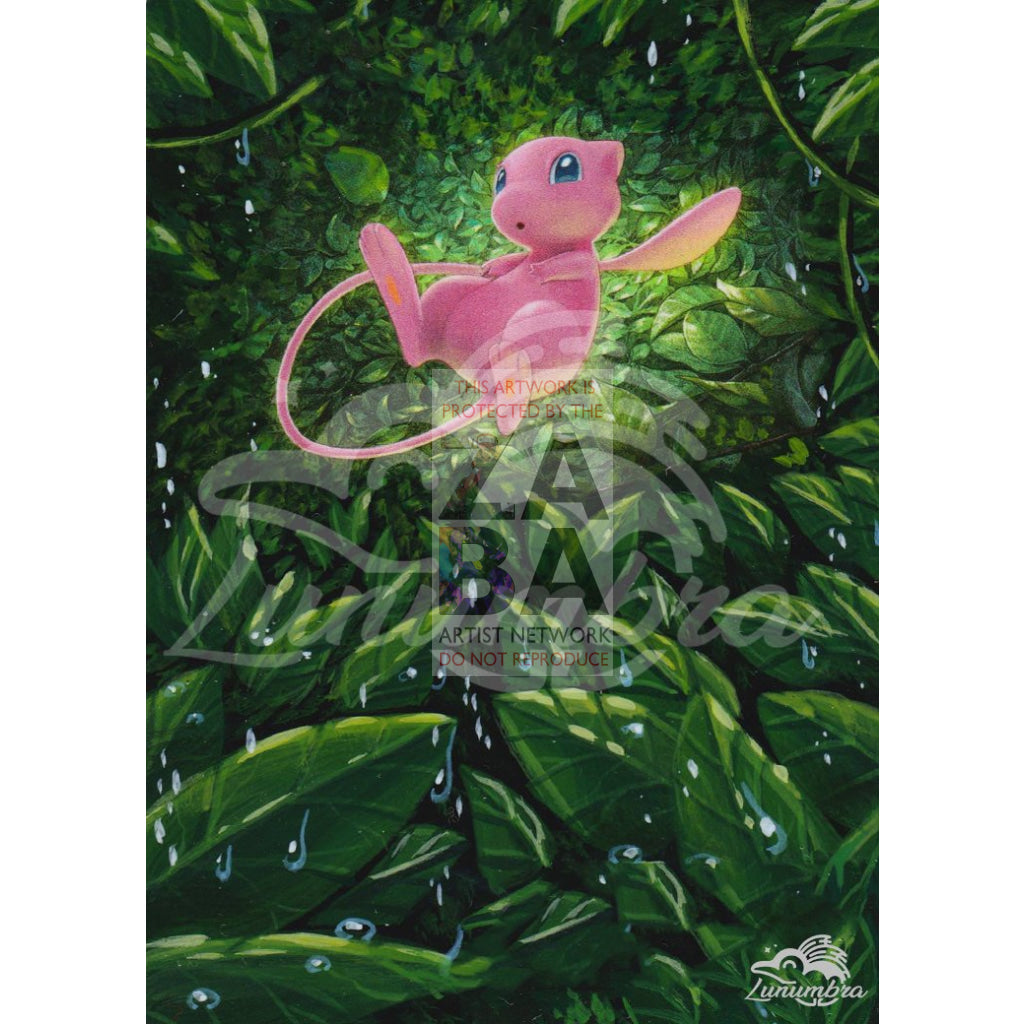 Mew 29/124 Xy Fates Collide Extended Art Custom Pokemon Card Textless Silver Holographic