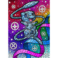 Mew V Stained-Glass Custom Pokemon Card Shining Textless / Silver Foil