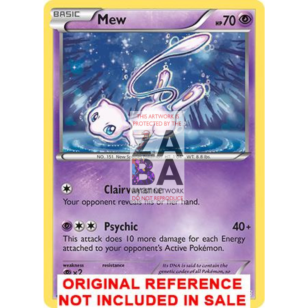 Mew XY192 XY Promo Extended Art Custom Pokemon Card - ZabaTV