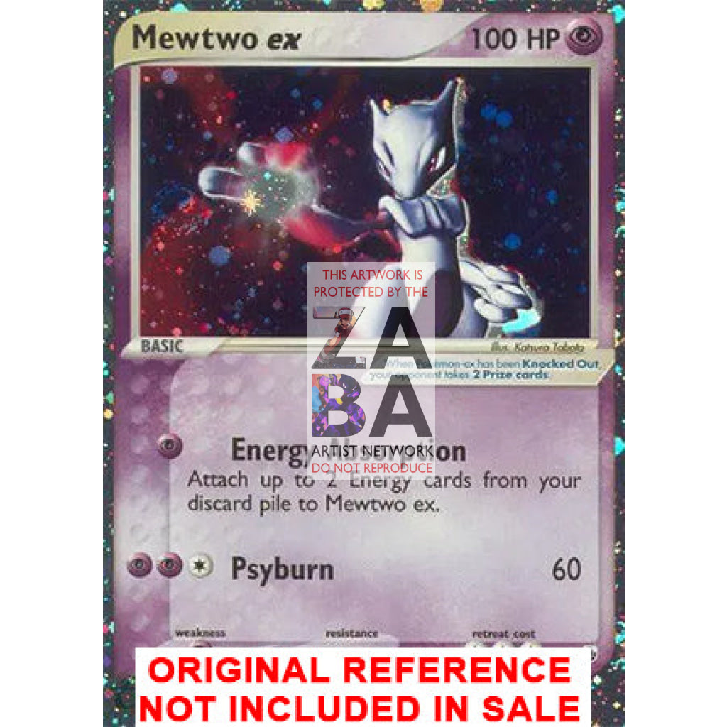 Mewtwo ex 101/109 Ruby & Sapphire Extended Art Custom Pokemon Card - ZabaTV