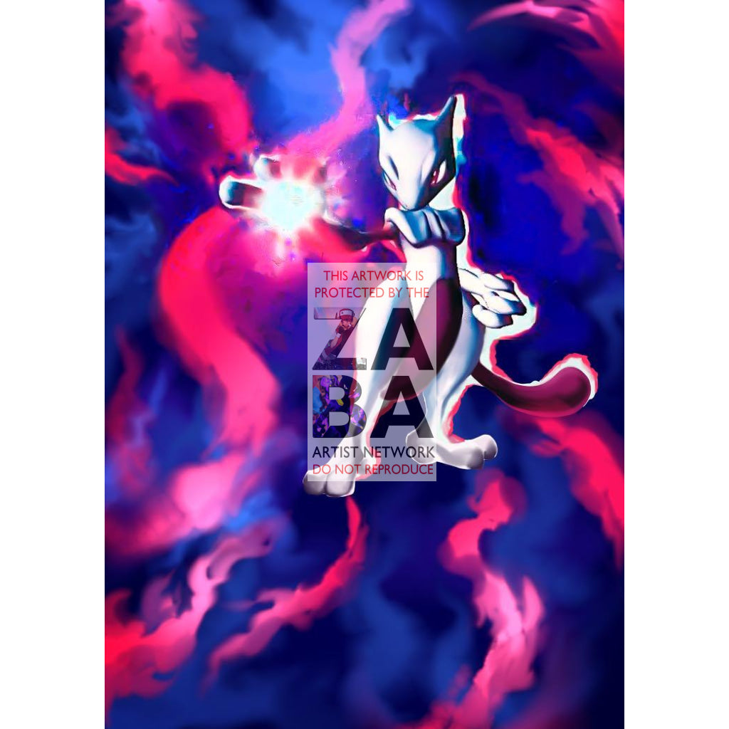 Mewtwo ex 101/109 Ruby & Sapphire Extended Art Custom Pokemon Card - ZabaTV