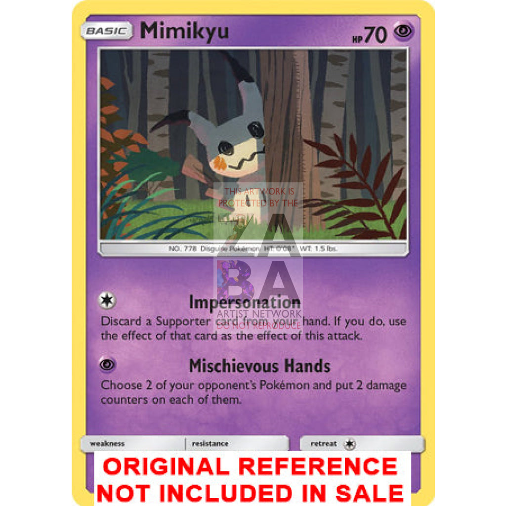Mimikyu 96/236 Cosmic Eclipse Extended Art Custom Pokemon Card - ZabaTV