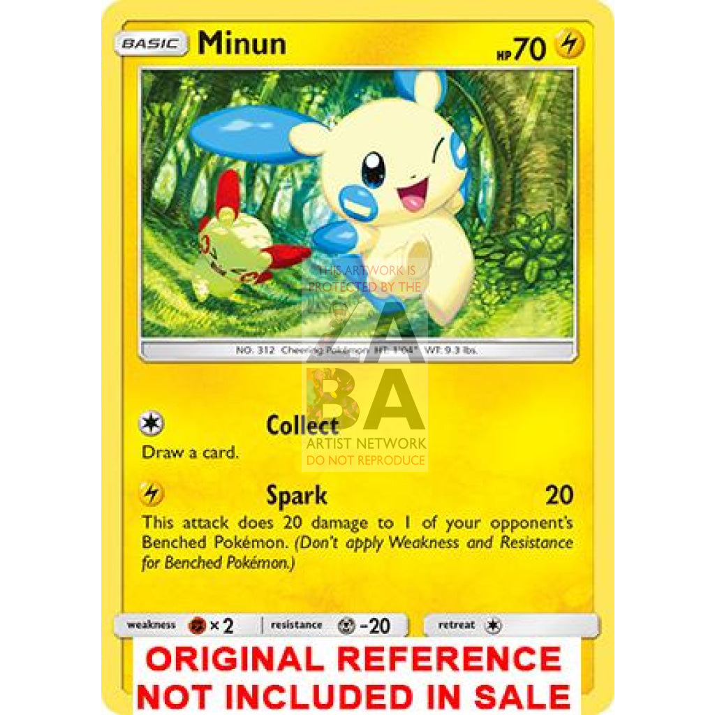 Minun 34/73 Shining Legends Extended Art Custom Pokemon Card