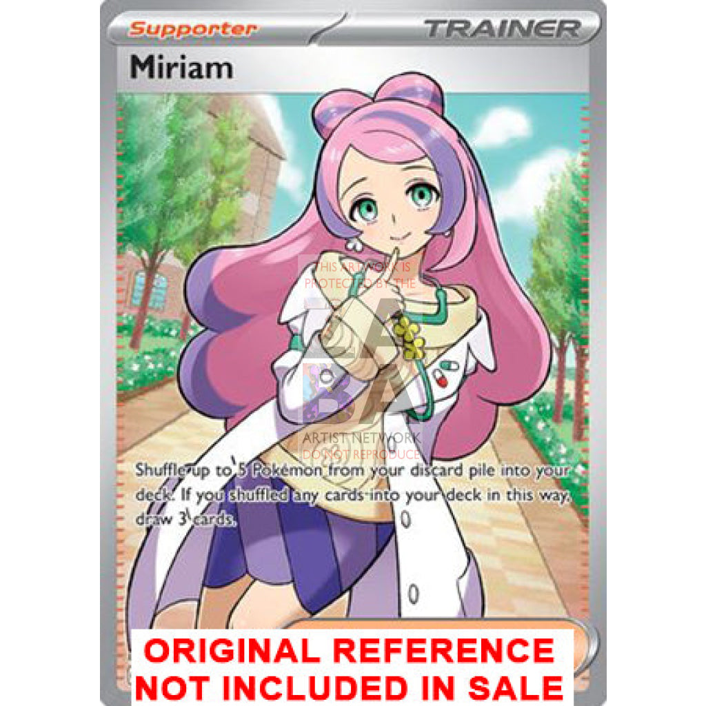 Miriam 238/198 Scarlet & Violet Extended Art Custom Pokemon Card - ZabaTV