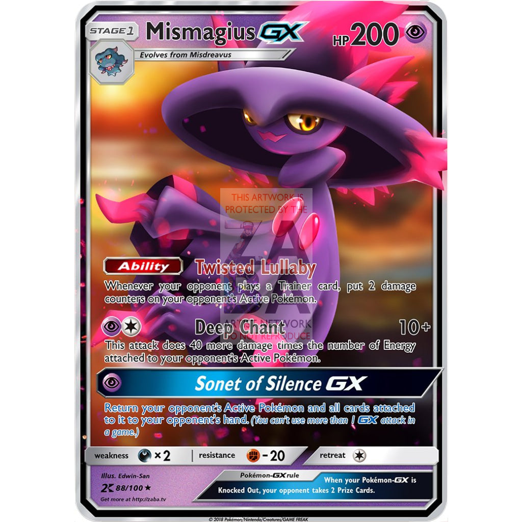 Mismagius GX Custom Pokemon Card - ZabaTV
