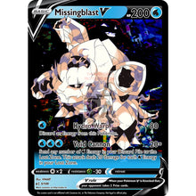 Missingblast V (Missingno + Blastoise) Custom Pokemon Card Not Glitched / Silver Foil