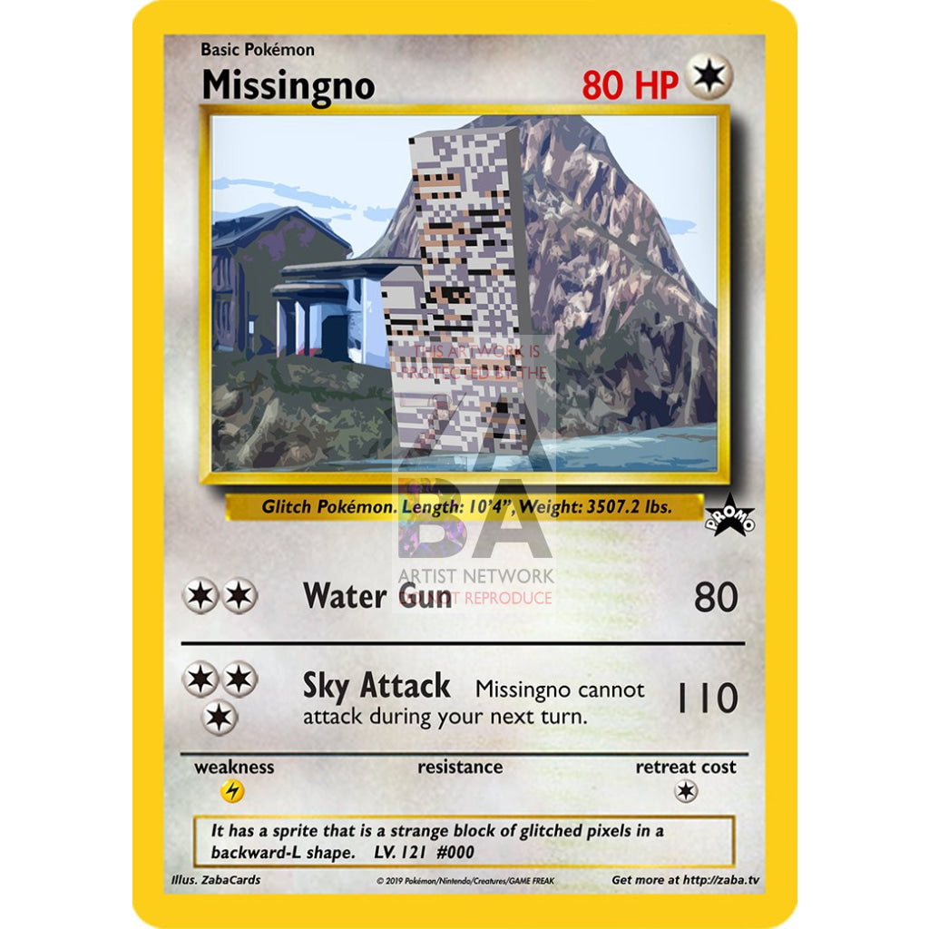 Missingno Classic Custom Pokemon Card - ZabaTV