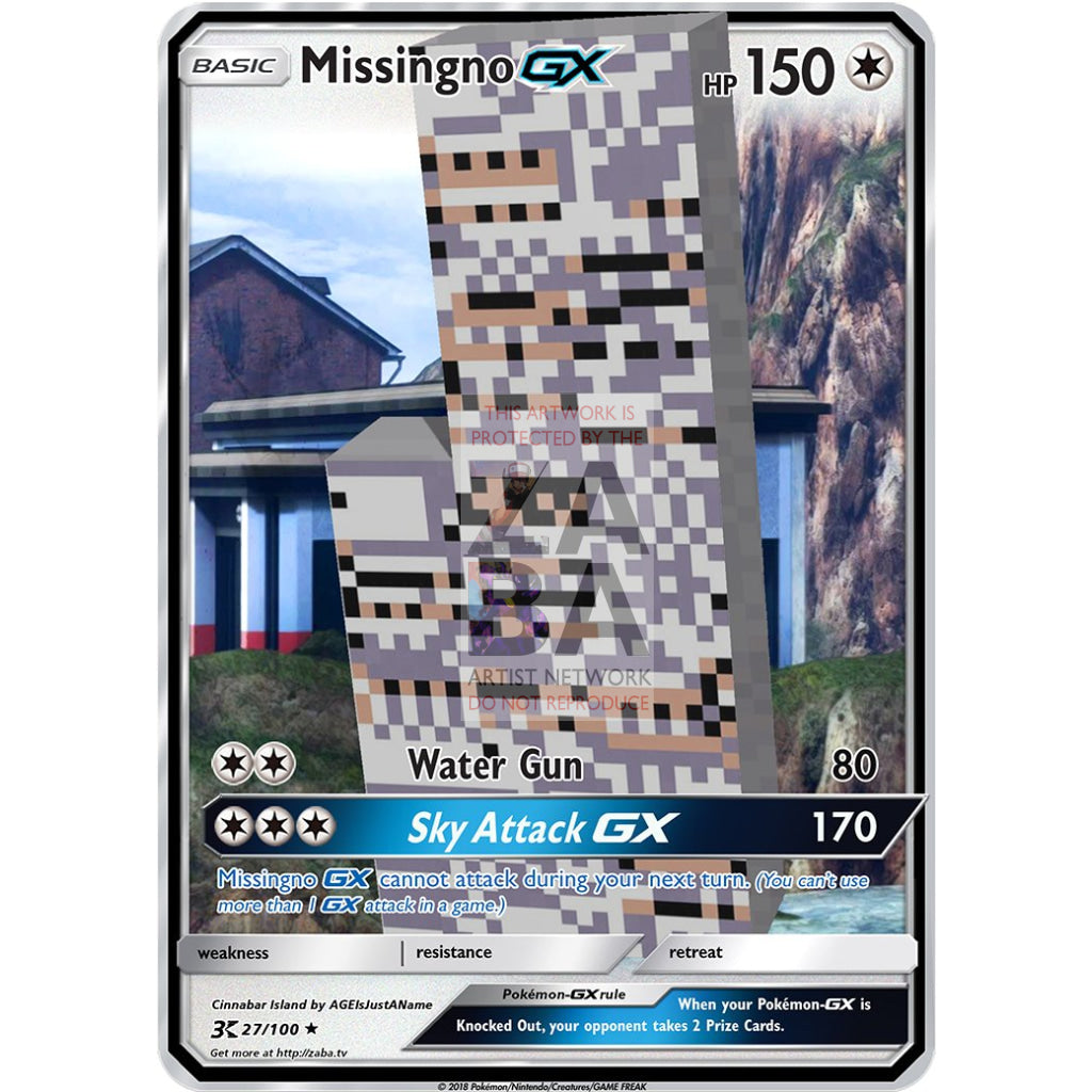 Missingno GX Custom Pokemon Card - ZabaTV