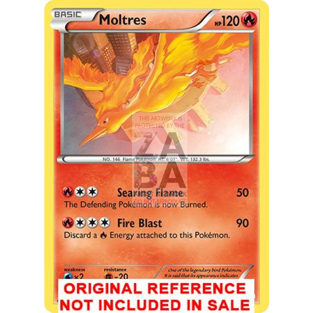 Moltres 22/113 Legendary Treasures Extended Art Custom Pokemon Card - ZabaTV