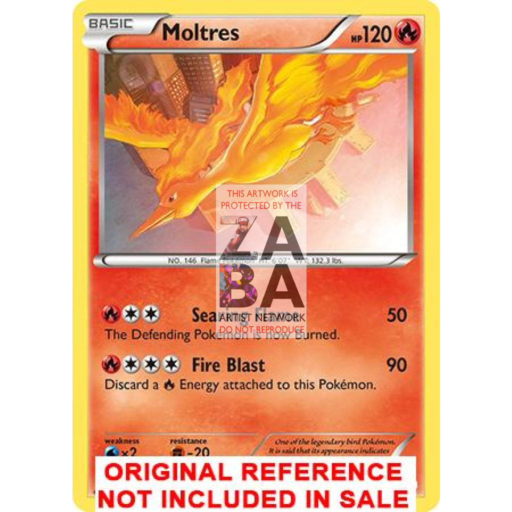 Moltres 22/113 Legendary Treasures Extended Art Custom Pokemon Card - ZabaTV