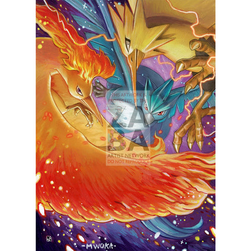 Moltres & Zapdos Articuno 44/68 Hidden Fates Extended Art Custom Pokemon Card