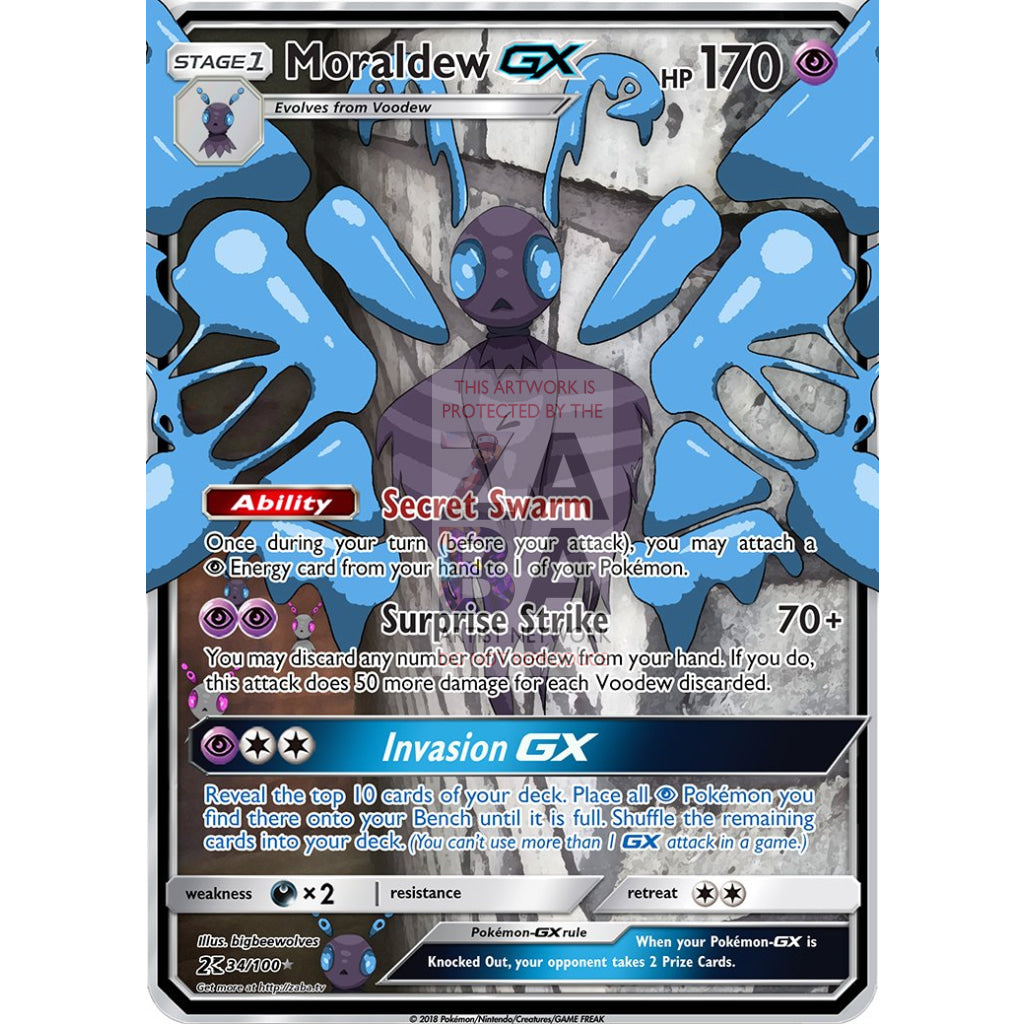 Moraldew GX Custom Pokemon Card - ZabaTV