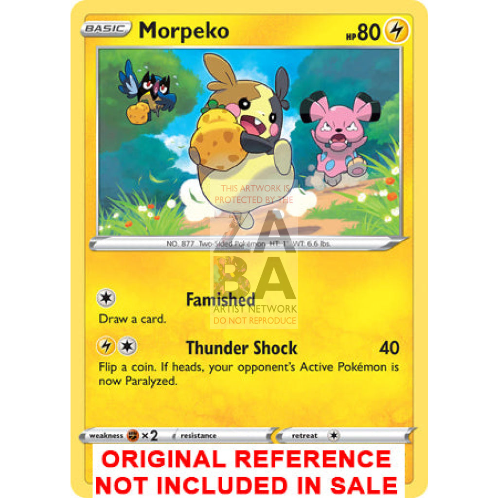 Morpeko 036/072 Shining Fates Extended Art Custom Pokemon Card
