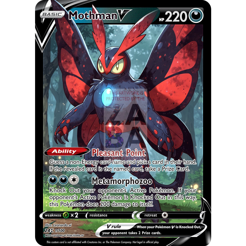 Mothman V Custom Pokemon Card - ZabaTV