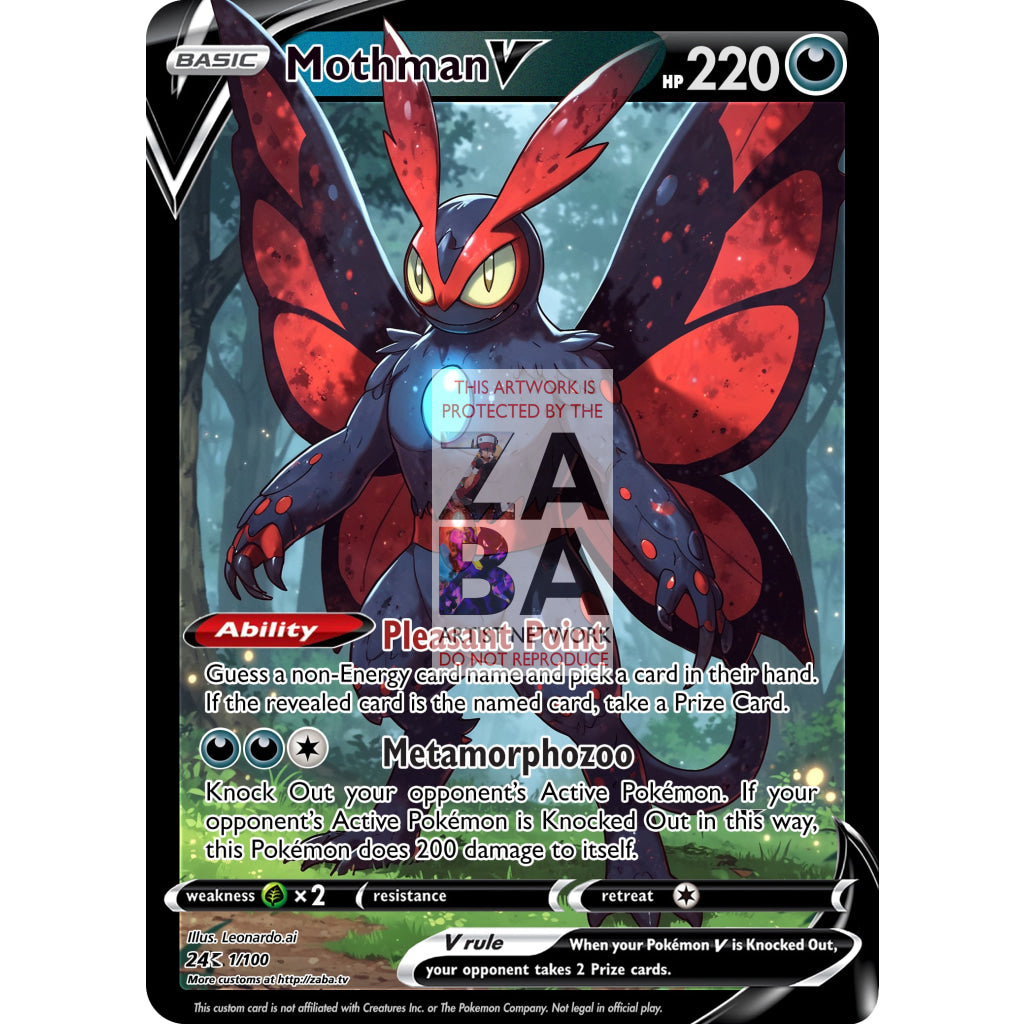 Mothman V Custom Pokemon Card - ZabaTV