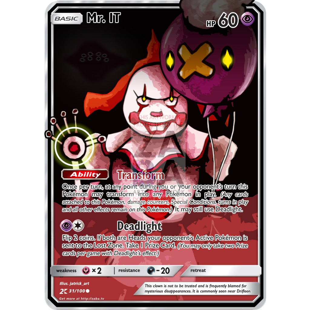 Mr. IT Custom Pokemon Card - ZabaTV