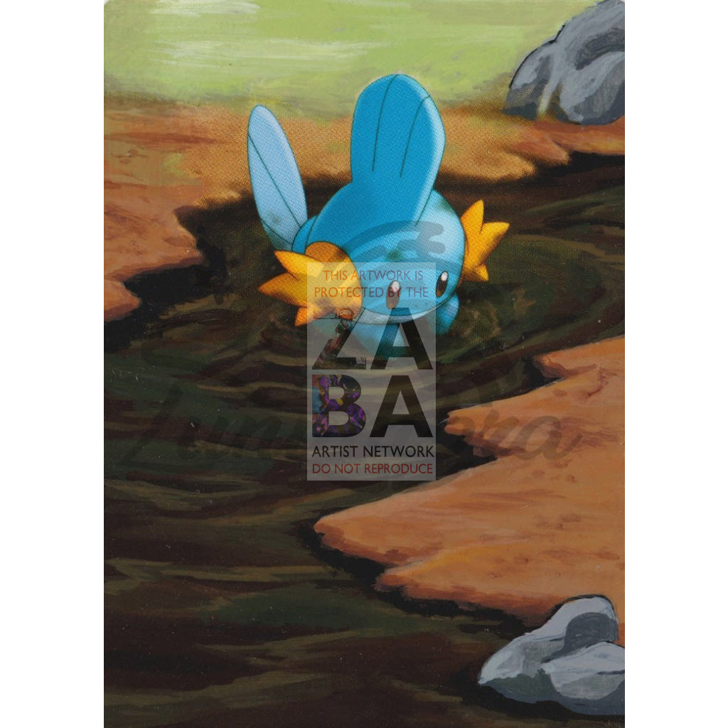 Mudkip 116/153 Platinum Supreme Victors Extended Art Custom Pokemon Card Textless Silver Holographic