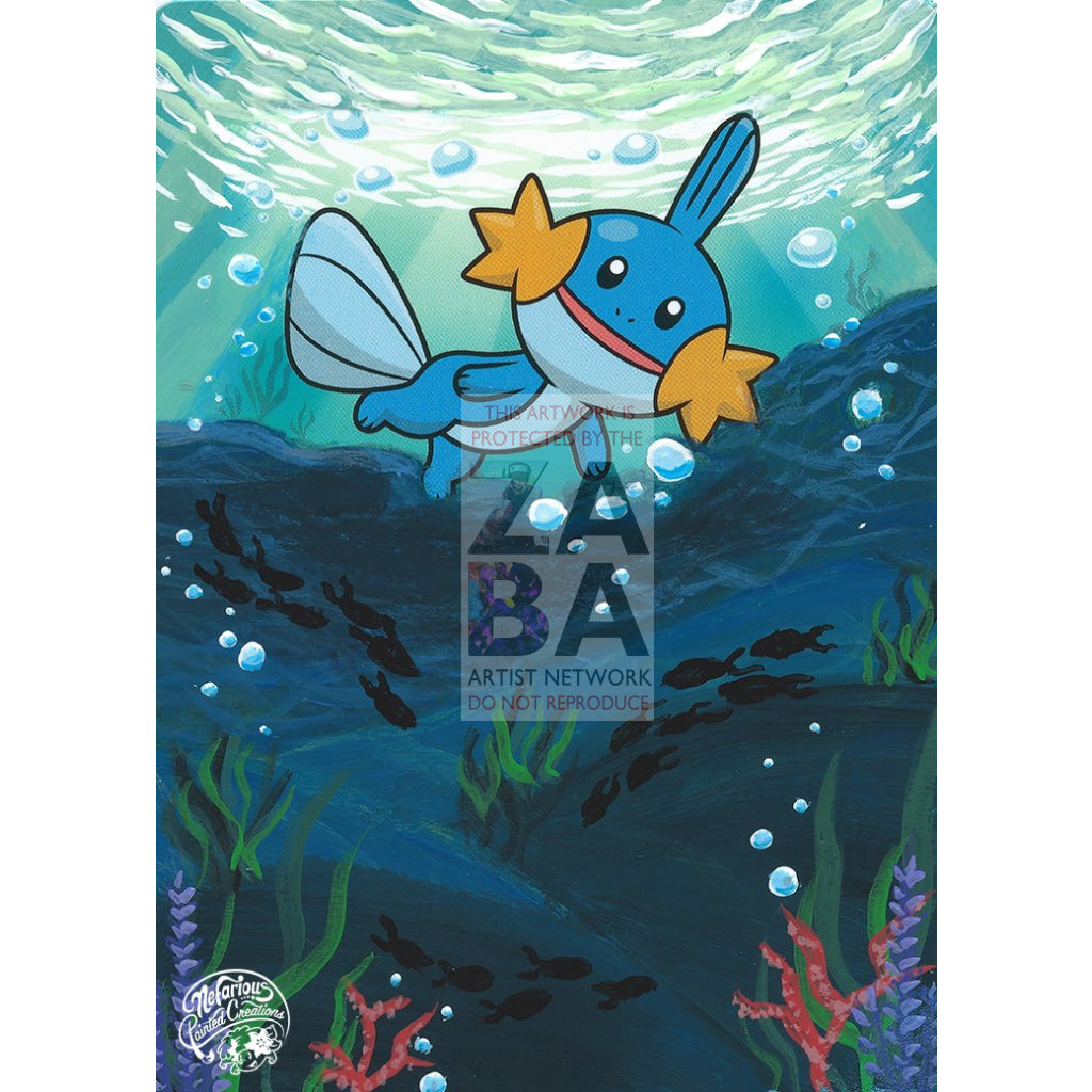 Mudkip 32/168 Celestial Storm Promo Extended Art Custom Pokemon Card Silver Holo