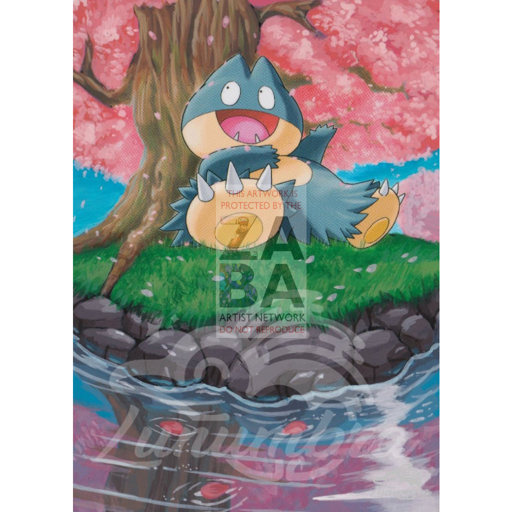Munchlax 68/100 Majestic Dawn Extended Art Custom Pokemon Card Textless Silver Holographic