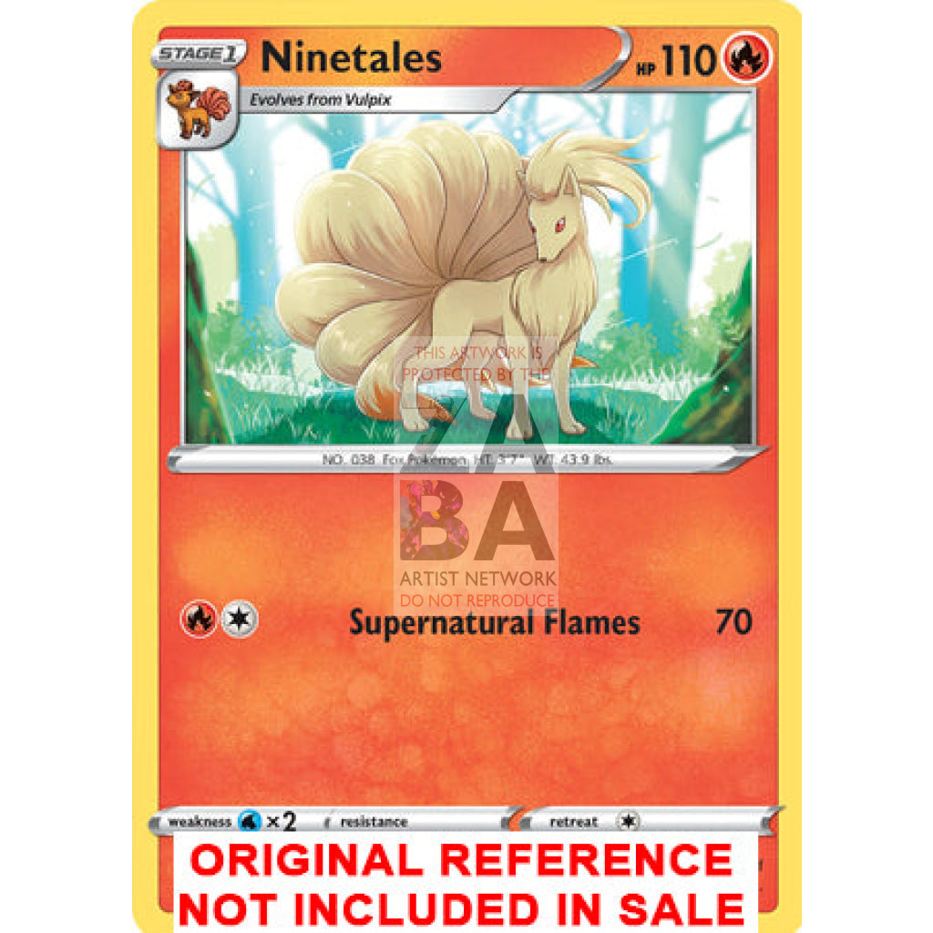 Ninetales 030/264 Fusion Strike Extended Art Custom Pokemon Card