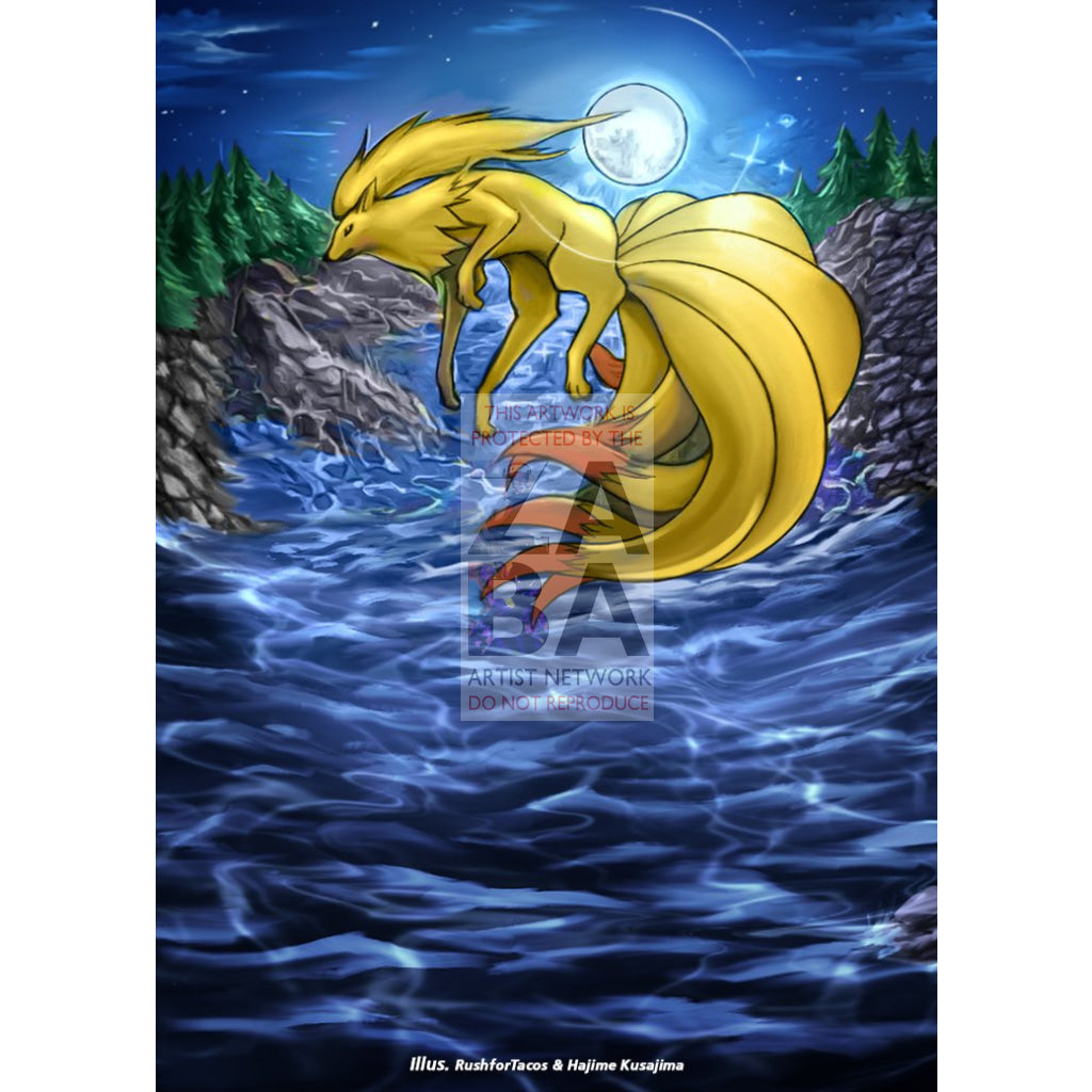 Ninetales (Delta Species) 8/101 EX Dragon Frontier Extended Art Custom Pokemon Card - ZabaTV