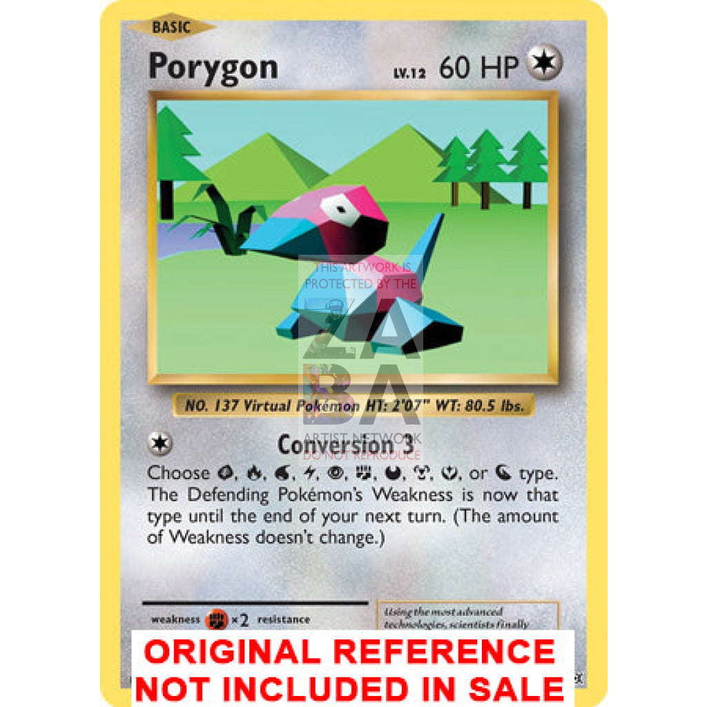Non Fungible Porygon 71/108 Evolutions Custom Pokemon Card - ZabaTV