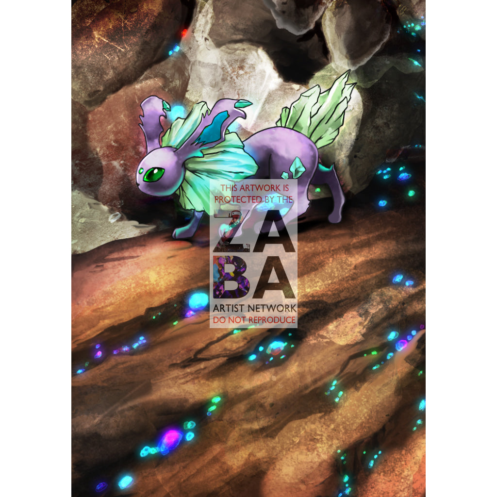 Obsideon (Eeveelution) Custom Pokemon Card - ZabaTV